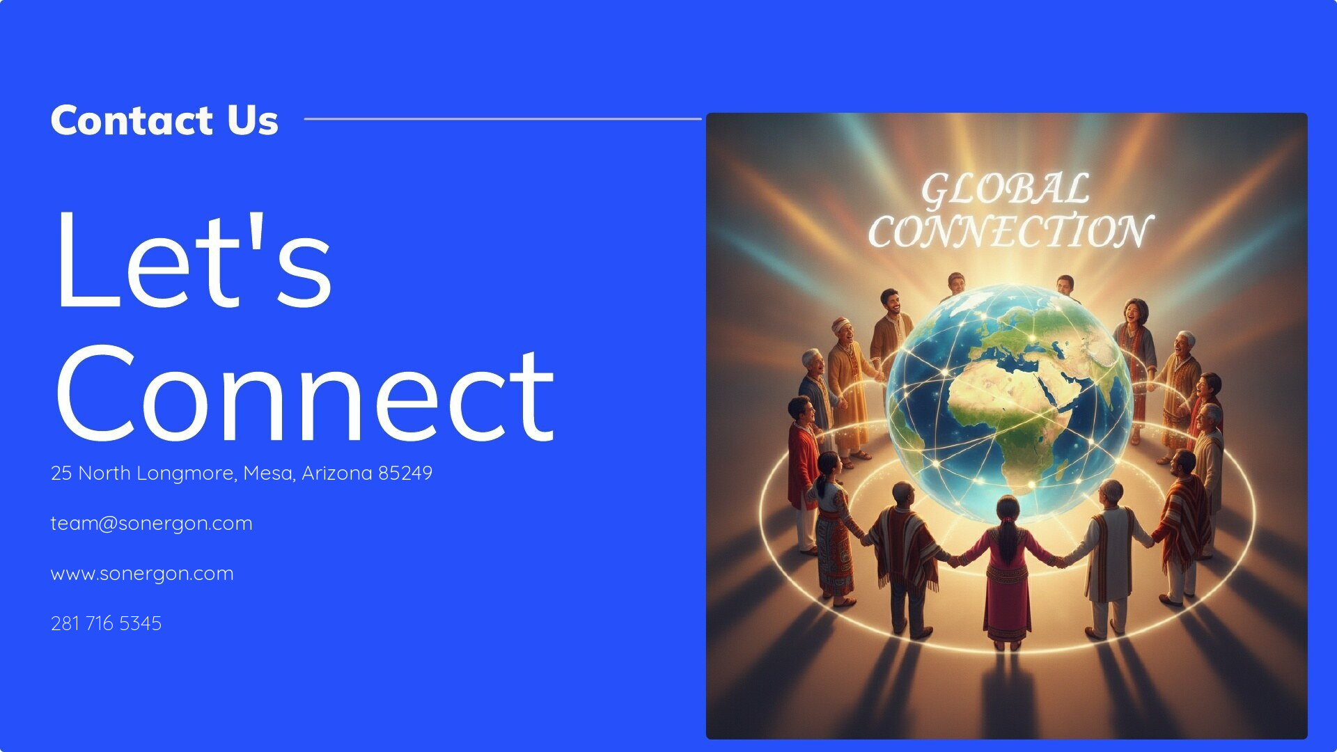 Slide 13: Contact Sonergon